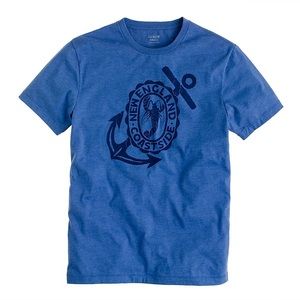 JCREW NEW England anchor coast tee shirt